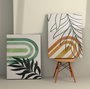 Wallity Conjunto de 2 Lienzos Decorativos Multicolor 50 x 70 cm